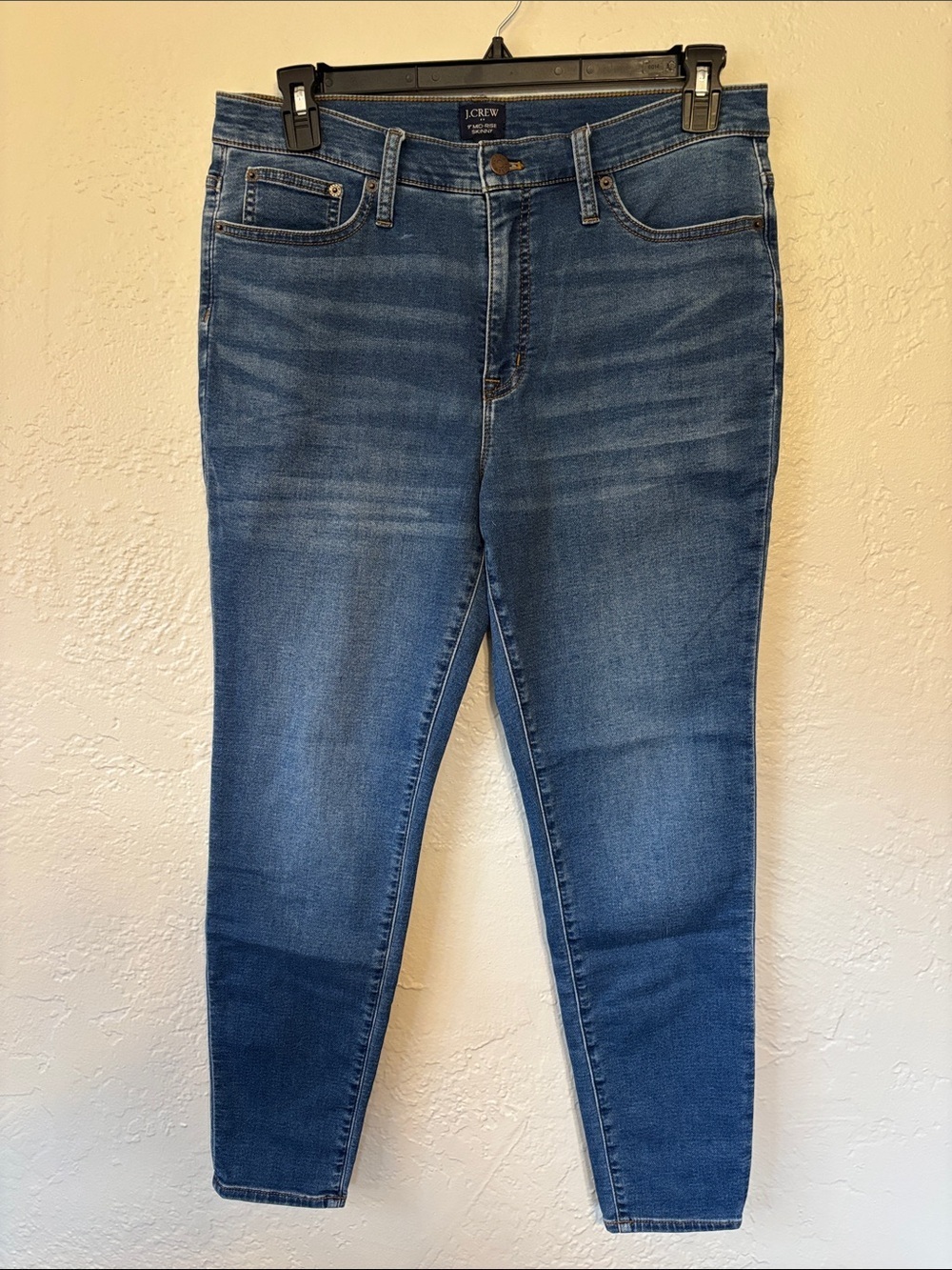 J. Crew Factory Women’s Dark Wash MidRise Skinny Jeans 32